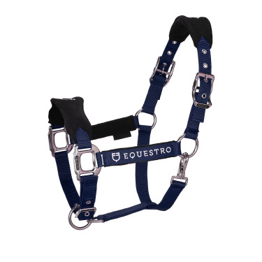 Caveção de nylon com corda e forro de lã polar Equestro Marinho Azul-marinho Caveção de nylon com corda e forro de lã polar Equestro Marinho Azul-marinho