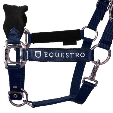 Caveção de nylon com corda e forro de lã polar Equestro Marinho Azul-marinho Caveção de nylon com corda e forro de lã polar Equestro Marinho Azul-marinho