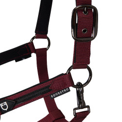 Cabresto de nylon com corda Elegance Equestro Bordéus Bord&amp;ocirc;