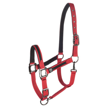 Cabresto de nylon com corda Elegance Equestro Vermelho