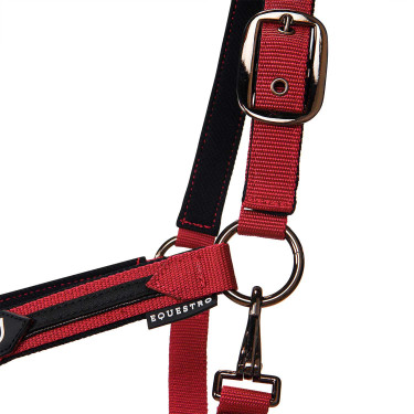 Cabresto de nylon com corda Elegance Equestro Vermelho