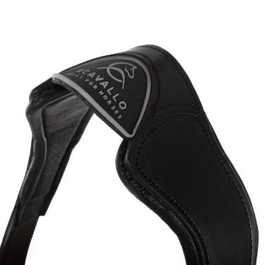 Caveção de couro com proteção ergonômica em vitelo Acavallo Caveção de couro com proteção ergonômica em vitelo Acavallo