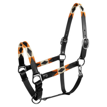 Caveção de couro com decorações navajo Polo N Equestro Caveção de couro com decorações navajo Polo N Equestro