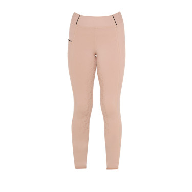 Legging justo para menina com grip e logótipo Equestro Legging justo para menina com grip e logótipo Equestro