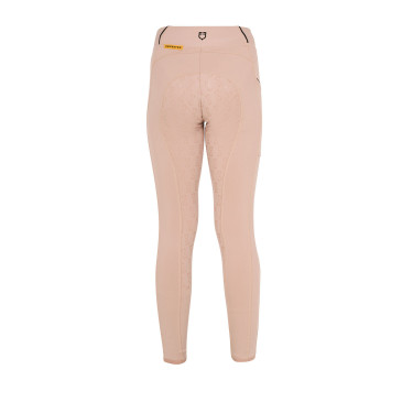 Legging justo para menina com grip e logótipo Equestro Legging justo para menina com grip e logótipo Equestro