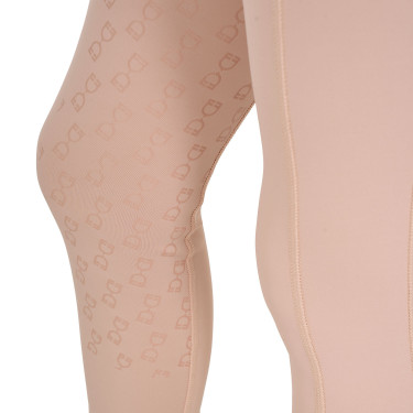 Legging justo para menina com grip e logótipo Equestro Legging justo para menina com grip e logótipo Equestro