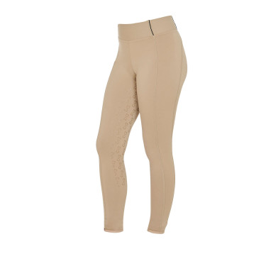 Legging justo para menina com grip e logótipo Equestro Legging justo para menina com grip e logótipo Equestro