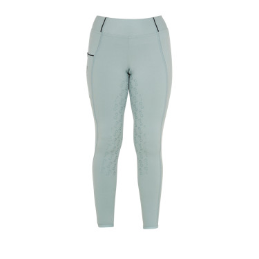 Legging justo para menina com grip e logótipo Equestro Legging justo para menina com grip e logótipo Equestro