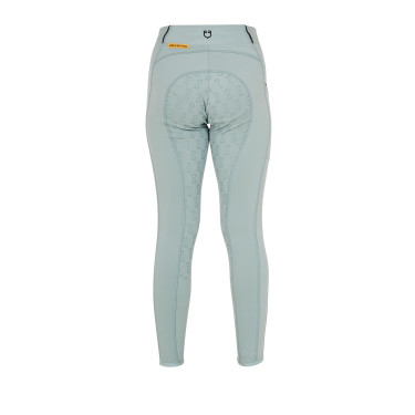 Legging justo para menina com grip e logótipo Equestro Legging justo para menina com grip e logótipo Equestro