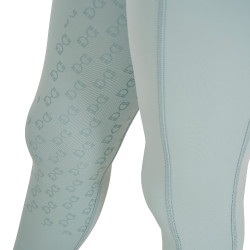 Legging justo para menina com grip e logótipo Equestro Névoa cinza Azul