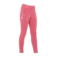 Legging justo para menina com grip e logótipo Equestro Fúcsia Rosa Legging justo para menina com grip e logótipo Equestro Fúcsia Rosa