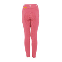 Legging justo para menina com grip e logótipo Equestro Fúcsia Rosa Legging justo para menina com grip e logótipo Equestro Fúcsia Rosa