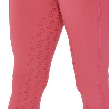 Legging justo para menina com grip e logótipo Equestro Legging justo para menina com grip e logótipo Equestro