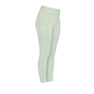 Legging justo para menina com grip e logótipo Equestro Legging justo para menina com grip e logótipo Equestro