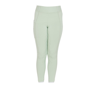Legging justo para menina com grip e logótipo Equestro Legging justo para menina com grip e logótipo Equestro