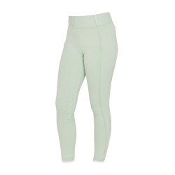 Legging justo para menina com grip e logótipo Equestro Verde claro
