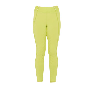 Legging justo para menina com grip e logótipo Equestro Legging justo para menina com grip e logótipo Equestro