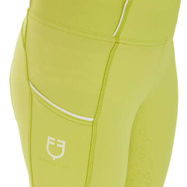 Legging justo para menina com grip e logótipo Equestro Legging justo para menina com grip e logótipo Equestro