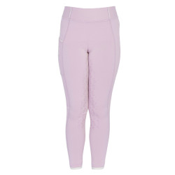 Legging justo para menina com grip e logótipo Equestro Lilás Azul
