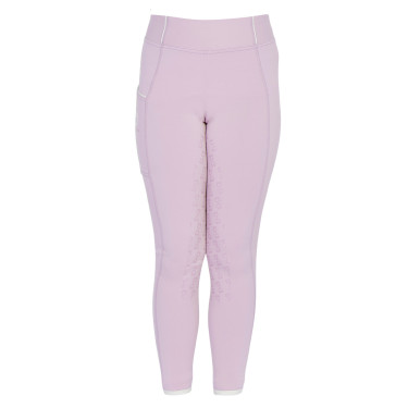 Legging justo para menina com grip e logótipo Equestro Legging justo para menina com grip e logótipo Equestro
