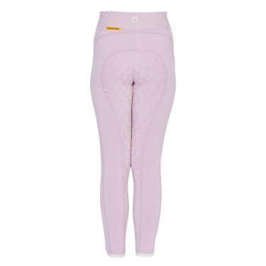 Legging justo para menina com grip e logótipo Equestro Legging justo para menina com grip e logótipo Equestro