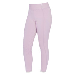 Legging justo para menina com grip e logótipo Equestro Lilás Azul