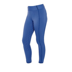 Legging justo para menina com grip e logótipo Equestro Azul royal