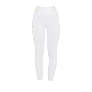 Legging justo para menina com grip e logótipo Equestro Legging justo para menina com grip e logótipo Equestro