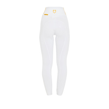 Legging justo para menina com grip e logótipo Equestro Legging justo para menina com grip e logótipo Equestro