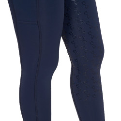Legging ajustado feminino com strass Equestro Blazer marinho Azul-marinho