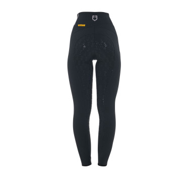 Legging ajustado feminino com strass Equestro Preto