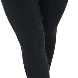 Legging ajustado feminino com strass Equestro Preto