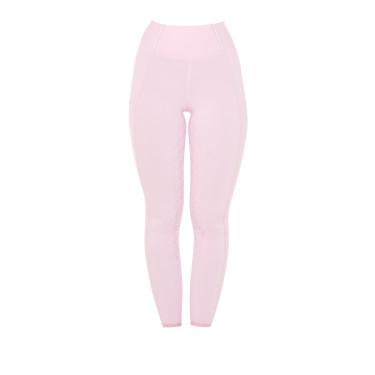 Legging ajustado feminino com strass Equestro Bailarina Rosa