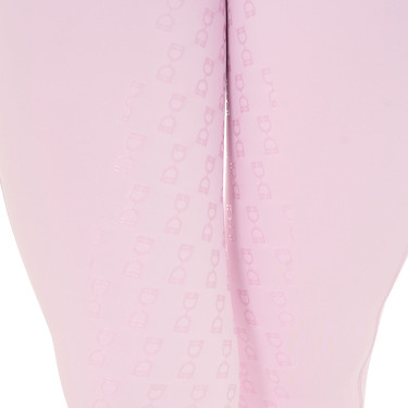Legging ajustado feminino com strass Equestro Bailarina Rosa