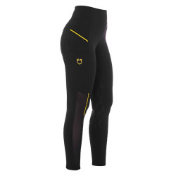 Legging justo feminino com inserções em micro-mesh Equestro
