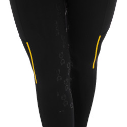 Legging justo feminino com inserções em micro-mesh Equestro Legging justo feminino com inserções em micro-mesh Equestro
