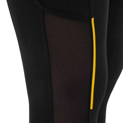Legging justo feminino com inserções em micro-mesh Equestro Legging justo feminino com inserções em micro-mesh Equestro
