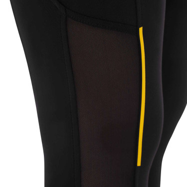 Legging justo feminino com inserções em micro-mesh Equestro Legging justo feminino com inserções em micro-mesh Equestro