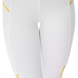 Legging justo feminino com inserções em micro-mesh Equestro Branco