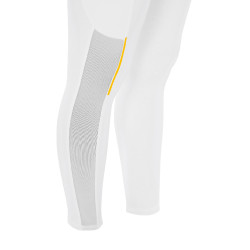 Legging justo feminino com inserções em micro-mesh Equestro Branco