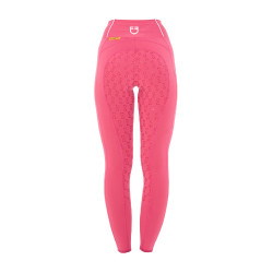Legging justo feminino com grip completo Classic Equestro Madressilva Rosa