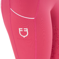 Legging justo feminino com grip completo Classic Equestro Madressilva Rosa