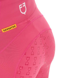 Legging justo feminino com grip completo Classic Equestro Madressilva Rosa