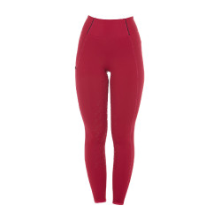 Legging justo feminino com grip completo Classic Equestro Scooter Bege