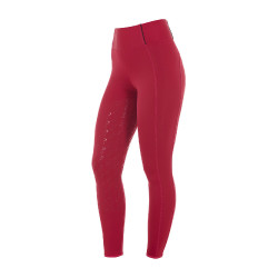 Legging justo feminino com grip completo Classic Equestro Scooter Bege