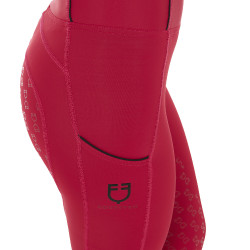 Legging justo feminino com grip completo Classic Equestro Scooter Bege