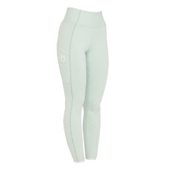 Legging justo feminino com grip completo Classic Equestro Verde claro