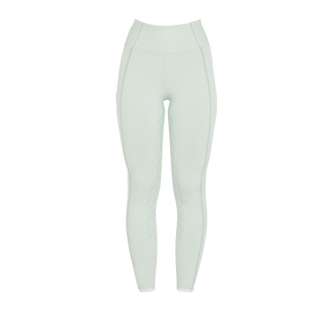 Legging justo feminino com grip completo Classic Equestro Verde claro