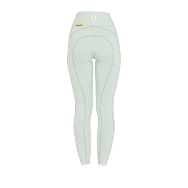 Legging justo feminino com grip completo Classic Equestro Verde claro