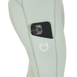Legging justo feminino com grip completo Classic Equestro Verde claro